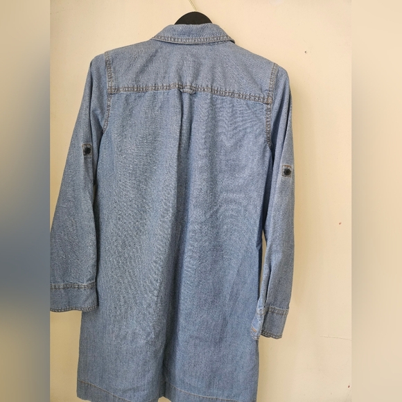 J.Crew,Blue Denim Button-Up Dress - Picture 2 of 6